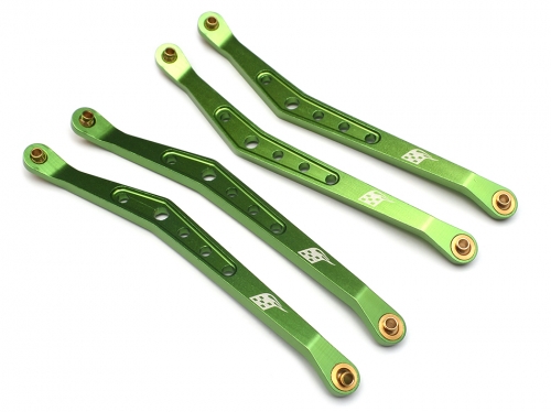 Boom Racing Axial Wraith Aluminum Upper Linkage (4) Green