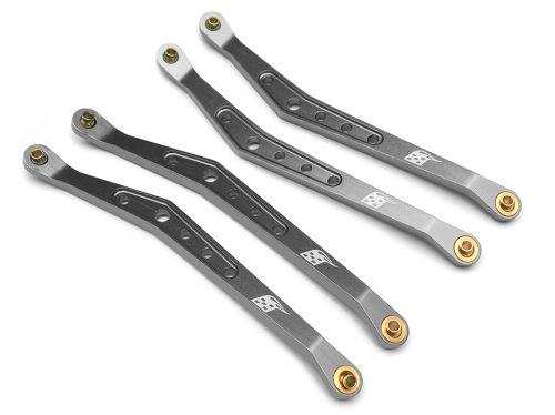 Boom Racing Axial Wraith Aluminum Upper Linkage (4) Gun Metal