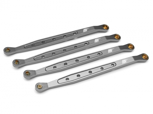 Boom Racing Axial Wraith Aluminum Chassis Linkage (4) Gun Metal