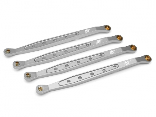 Boom Racing Axial Wraith Aluminum Chassis Linkage (4) Silver