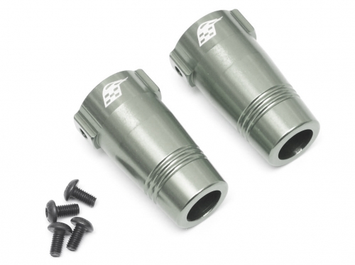 Boom Racing Axial Wraith Aluminum Rear Axle Lock-out (2) Gun Metal