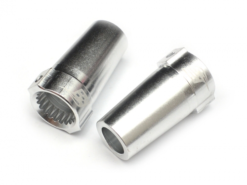 Boom Racing Axial Wraith Aluminum Rear Axle Lock-out (2) Silver