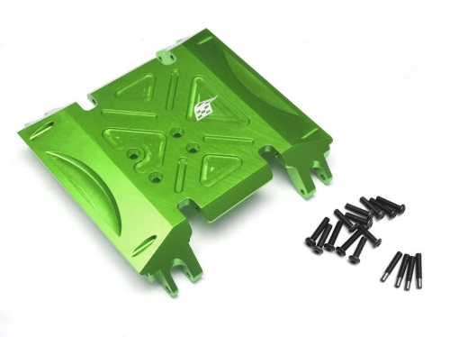 Boom Racing Axial Wraith Aluminum Skid Plate Green