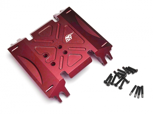 Boom Racing Axial Wraith Aluminum Skid Plate Red