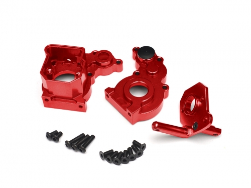 Boom Racing Axial Wraith Aluminum Transmission Case Red