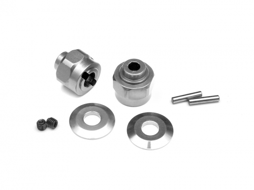 Boom Racing Axial Wraith Aluminum Hex. Wheel Hub / 3mm wider Silver