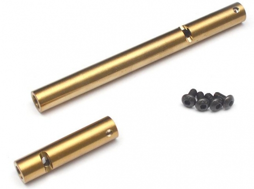 Boom Racing Axial Wraith Kronik™ Axle Tubes Stainless Steel for AR60 Wraith RR10 Bomber Yeti & Yeti Score (2) Gold