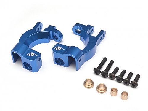 Boom Racing Traxxas Slash 4X4 Aluminum Front C-hub - 1 Pair Blue