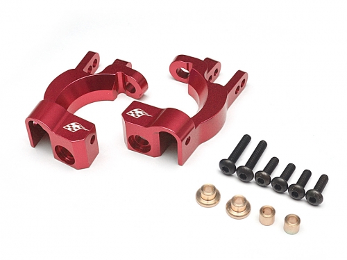 Boom Racing Traxxas Slash 4X4 Aluminum Front C-hub - 1 Pair Red