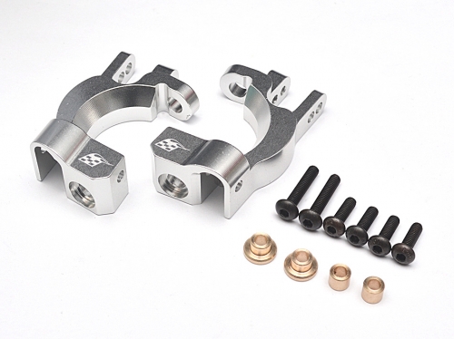 Boom Racing Traxxas Slash 4X4 Aluminum Front C-hub - 1 Pair Silver