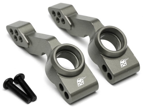Boom Racing Traxxas Slash 4X4 Aluminum Rear Knuckle - 1 Pair Gun Metal