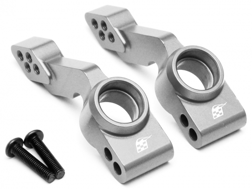 Boom Racing Traxxas Slash 4X4 Aluminum Rear Knuckle - 1 Pair Silver