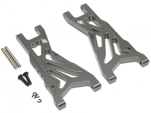 Boom Racing Traxxas Slash 4X4 Aluminum Front / Rear Lower Arm - 1 Pair Gun Metal