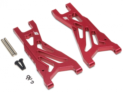 Boom Racing Traxxas Slash 4X4 Aluminum Front / Rear Lower Arm - 1 Pair Red