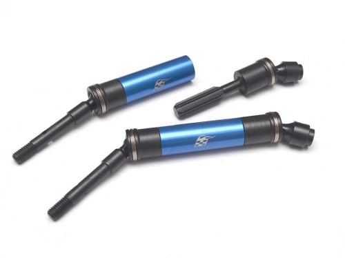 Boom Racing Traxxas Slash Heavy Duty Steel and Aluminum Rear Drive Shafts (2) Blue