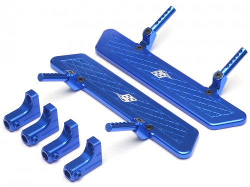 Boom Racing Gmade Sawback Aluminum Rock Rails Set- 1 Set Blue
