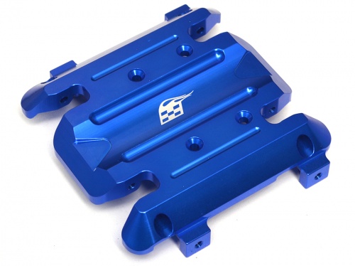 Boom Racing Gmade Sawback Aluminum Skid Plate with Bearings - 1Set Blue