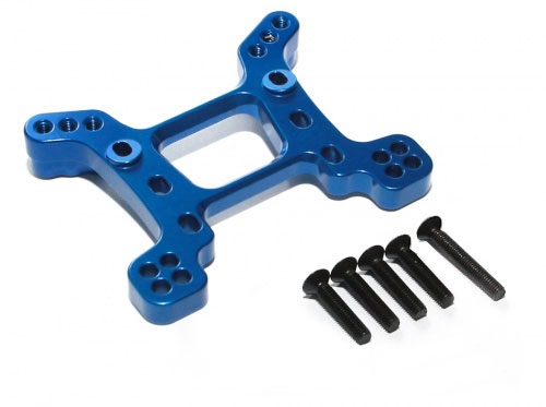 Boom Racing Axial Yeti Aluminum Shock Tower- 1 Set Blue