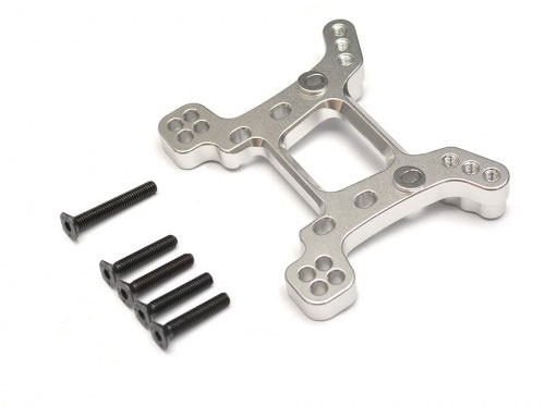 Boom Racing Axial Yeti Aluminum Shock Tower- 1 Set Silver