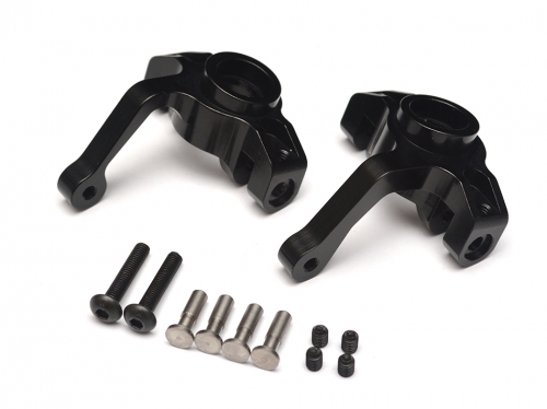 Boom Racing Axial Yeti AR60 Aluminum Steering Knuckle - 1 Pair Black