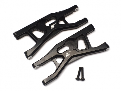Boom Racing Axial Yeti Aluminum Lower Front Control Arms Set - 1 Pair Black