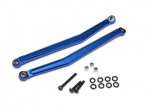 Boom Racing Axial Yeti Aluminum Rear Upper Links - 1 Pair Blue