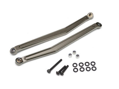 Boom Racing Axial Yeti Aluminum Rear Upper Links - 1 Pair Gun Metal