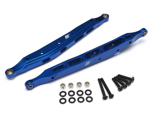Boom Racing Axial Yeti Aluminum Rear Lower Links - 1 Pair Blue