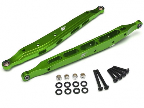 Boom Racing Axial Yeti Aluminum Rear Lower Links - 1 Pair Green