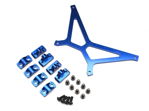 Boom Racing Axial Yeti Aluminum Battery Holder Strap - 1 Pc Blue