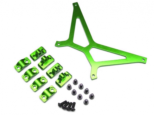 Boom Racing Axial Yeti Aluminum Battery Holder Strap - 1 Pc Green