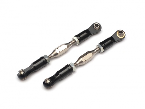 Boom Racing Axial Yeti Aluminum Tie Rod - 2 Pcs Black