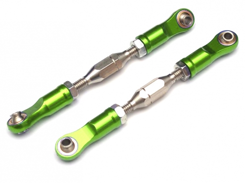 Boom Racing Axial Yeti Aluminum Tie Rod - 2 Pcs Green