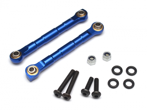 Boom Racing Axial Yeti Aluminum Anti-Sway Bar Links - 1 Pair Blue