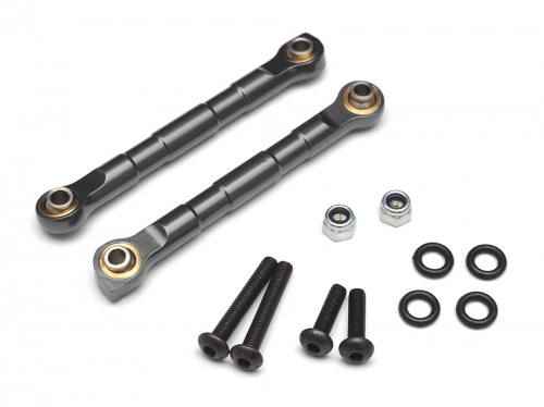 Boom Racing Axial Yeti Aluminum Anti-Sway Bar Links - 1 Pair Gun Metal