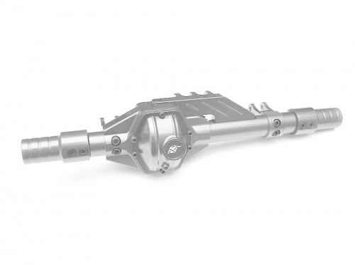 Boom Racing Axial Yeti Aluminum Rear Axle Housing - 1 Set Silver