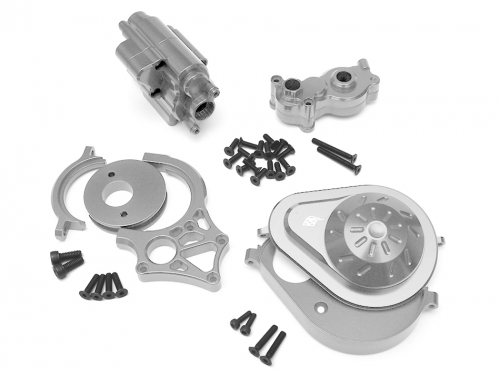 Boom Racing Axial Yeti Axial Yeti Performance Combo Package B With Tool Box (Motor Mount,Transmission Spur Gear Cover Set,Transmission Case) Silver