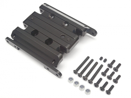 Boom Racing Vaterra K5 Blazer Ascender Aluminum Skid Plate - 1 Pc Black