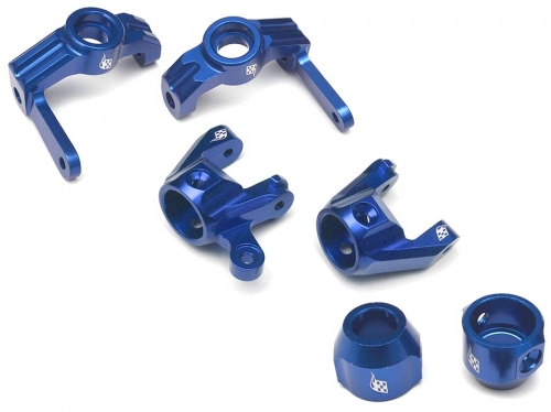 Boom Racing Vaterra K5 Blazer Ascender Vaterra K5 Performance Combo Package With Tool Box (C-hub,Front Knuckle,Rear Hub Carrier) - 1 Set Blue