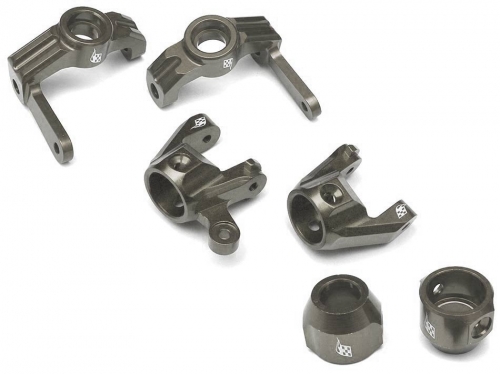 Boom Racing Vaterra K5 Blazer Ascender Vaterra K5 Performance Combo Package With Tool Box (C-hub,Front Knuckle,Rear Hub Carrier) - 1 Set Gun Metal