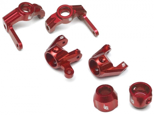 Boom Racing Vaterra K5 Blazer Ascender Vaterra K5 Performance Combo Package With Tool Box (C-hub,Front Knuckle,Rear Hub Carrier) - 1 Set Red