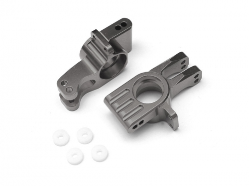Boom Racing HPI Apache Aluminum Rear Hub Knuckle - 1 Pair Gun Metal
