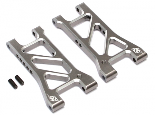 Boom Racing 3Racing Sakura D4 RWD Aluminum Rear Lower Suspension for Sakura D4 Rear & AWD Gun Metal