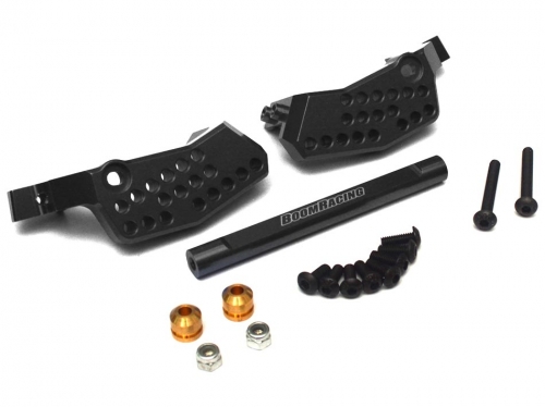 Boom Racing Axial RR10 Bomber BullRopeRC Performance Aluminum Shock Tower With Strut Bar - 1 Pc Black