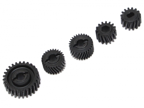 Boom Racing Axial RR10 Bomber Heavy Duty Steel Helical Cut Pineapple Transmission & T-Case Gears (5pcs) for Bomber RR10 & Yeti & Score
