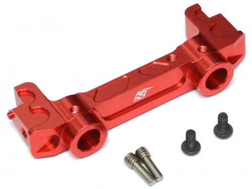 Boom Racing Axial SCX10 II Aluminum Front Bumper Mount Red