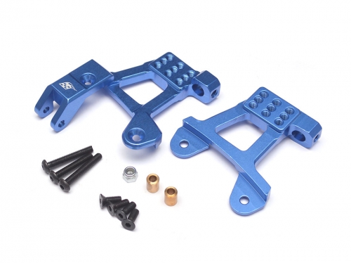 Boom Racing Axial SCX10 II Aluminum Front Shock Hoops for SCX10 II - 1 Pair Blue