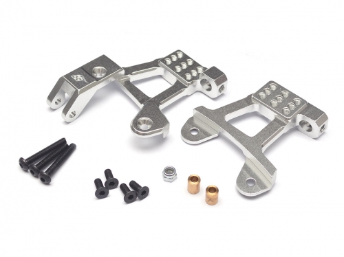 Boom Racing Axial SCX10 II Aluminum Front Shock Hoops for SCX10 II - 1 Pair Silver