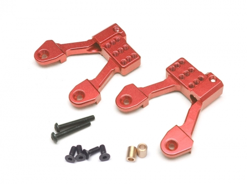 Boom Racing Axial SCX10 II Aluminum Rear Shock Hoops for SCX10 II - 1 Pair Red