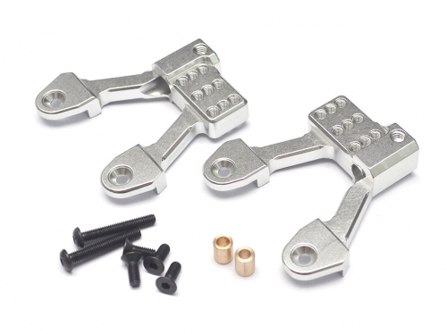 Boom Racing Axial SCX10 II Aluminum Rear Shock Hoops for SCX10 II - 1 Pair Silver